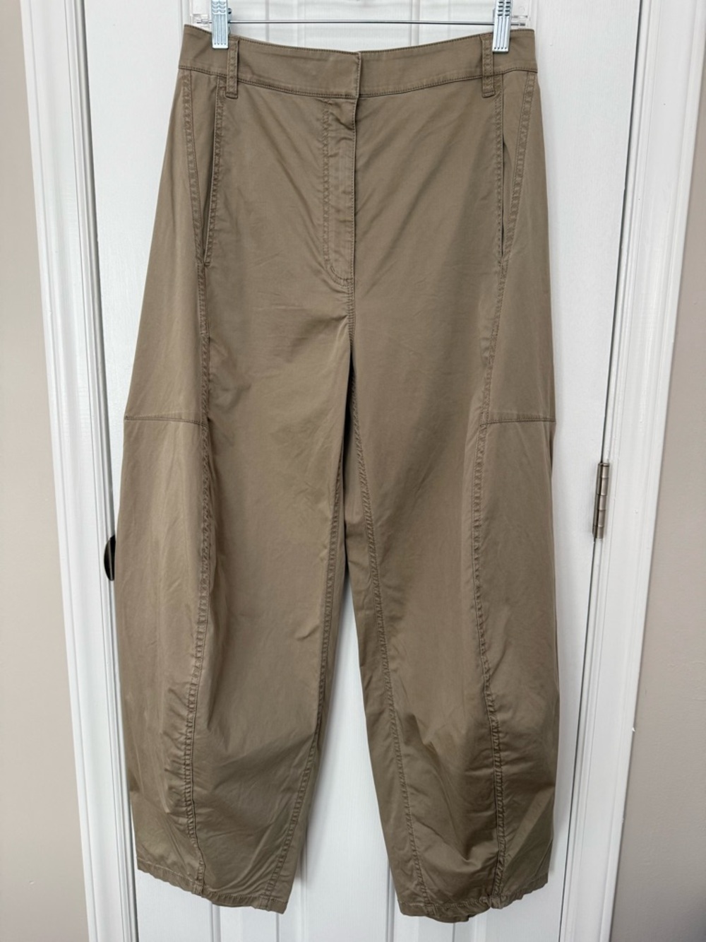 Tibi | Garment Dyed Silky Cotton Sid Chino Pant | Size 27S | Acorn - Picture 2 of 16